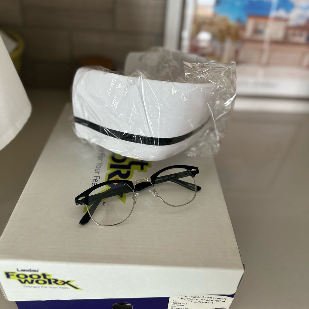 Nurse hat and glasses for costume dress/cape/shoes available also)